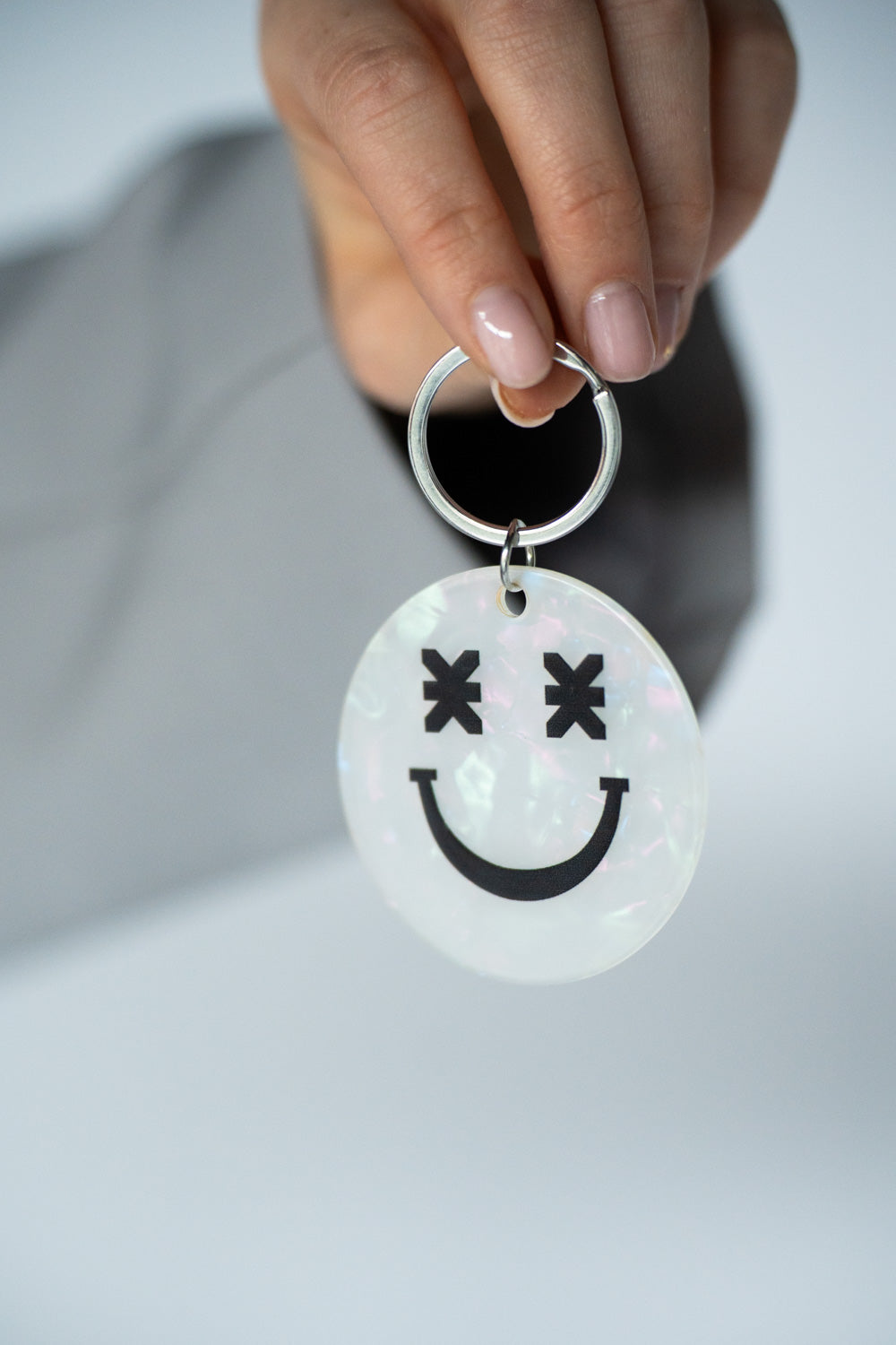 Keychain Smiley Opal