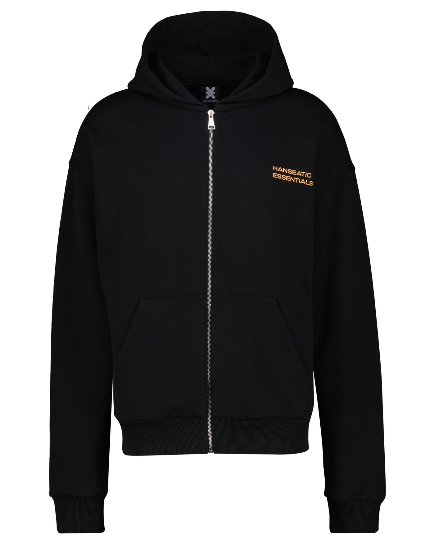 Zipped Hoodie Black 040