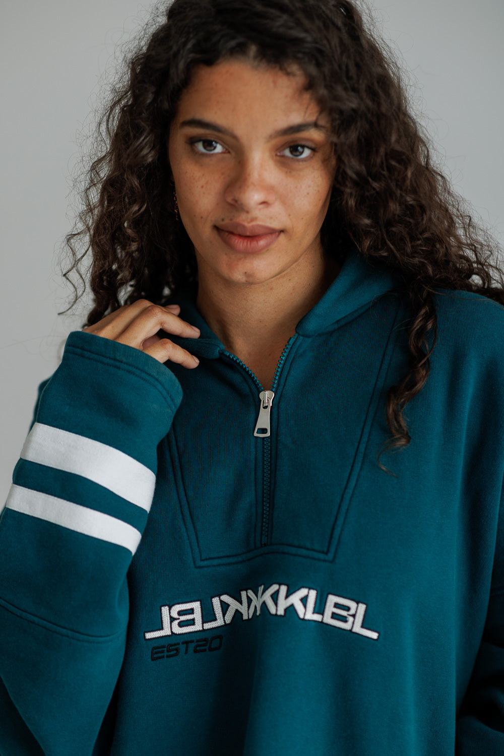 Karo Kauer Zipped Sweater Green