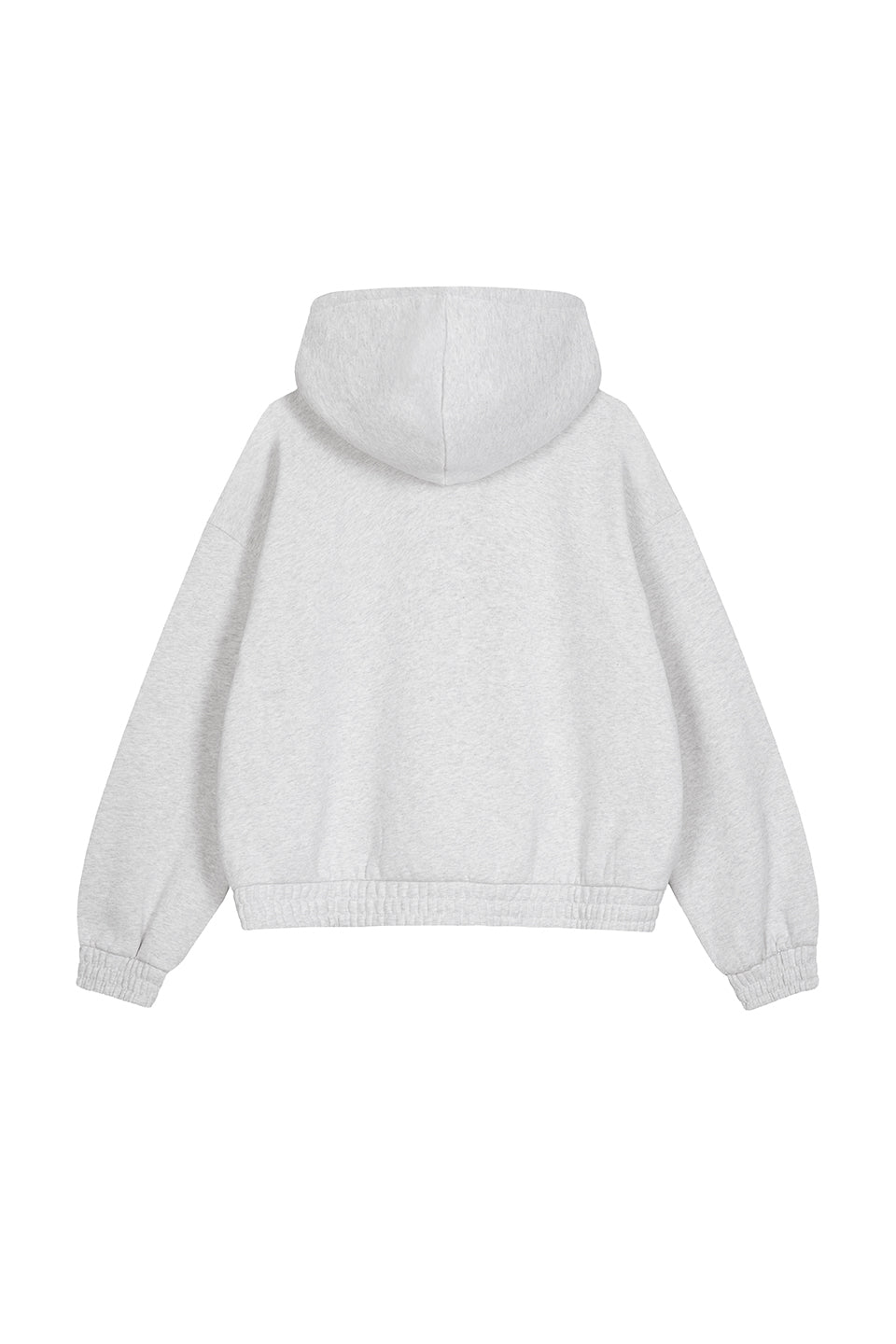 Zipped Hoodie Light Grey