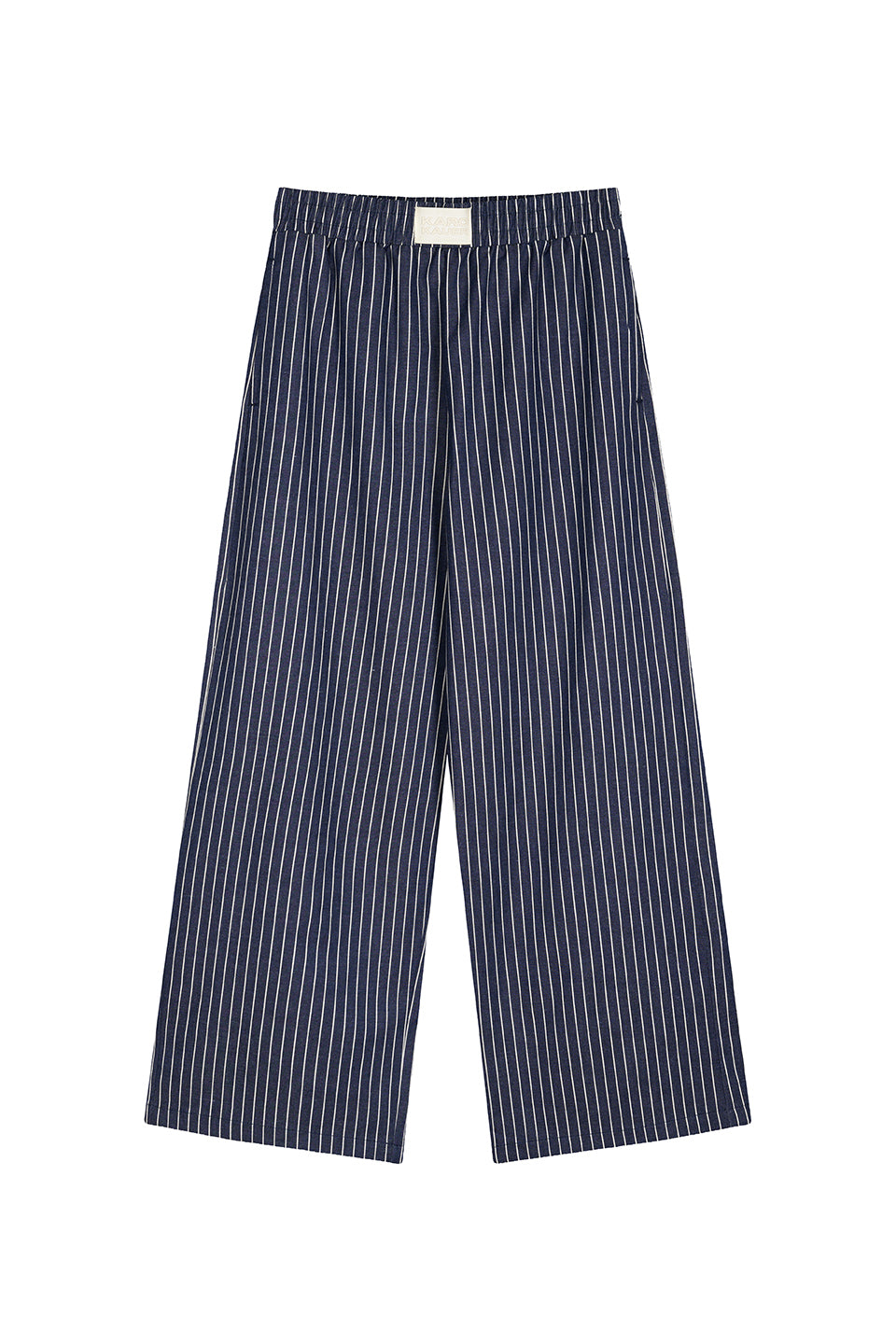 Woven Pants Striped Navy