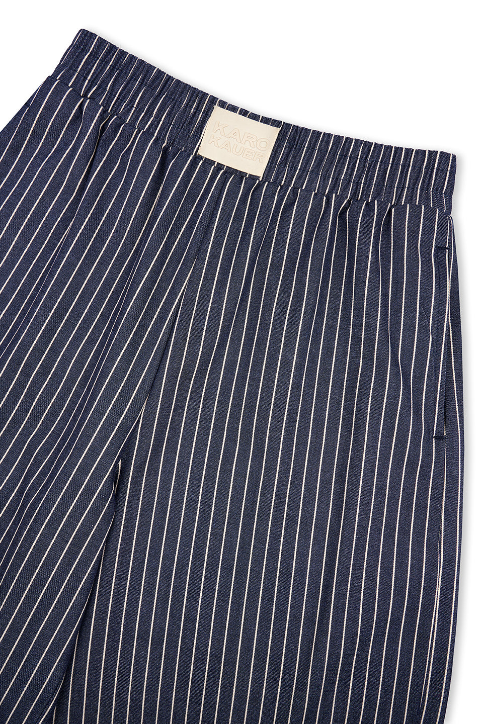 Woven Pants Striped Navy