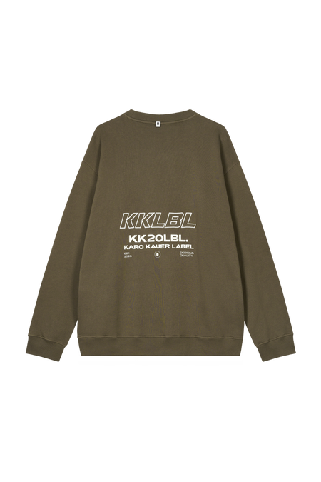 Rückansicht Sweater Olive