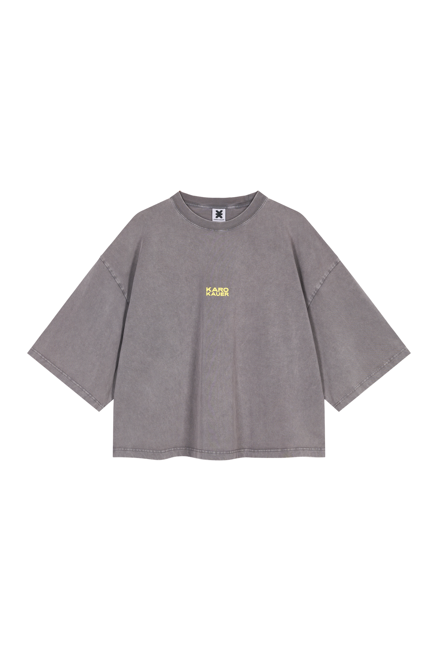 T-Shirt Cropped Washed Grey