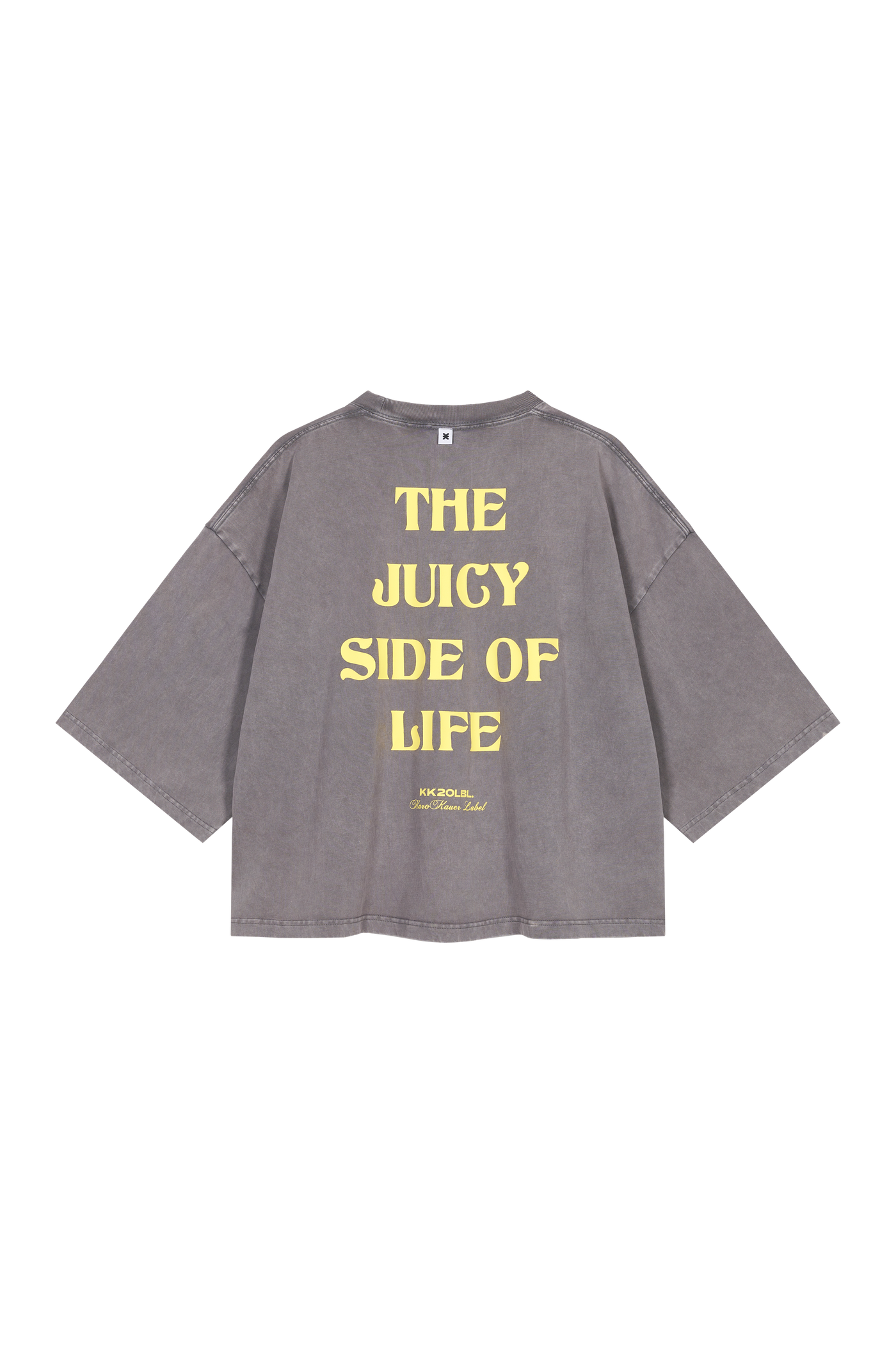 T-Shirt Cropped Washed Grey