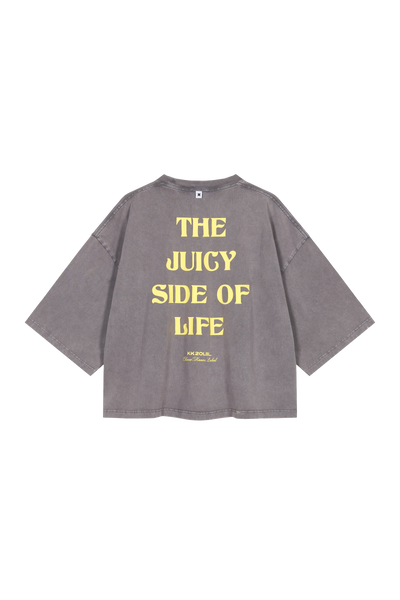 T-Shirt Cropped Washed Grey