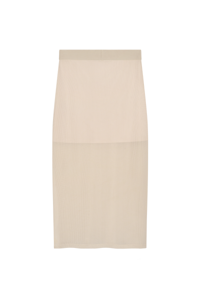 Mesh Skirt Creme