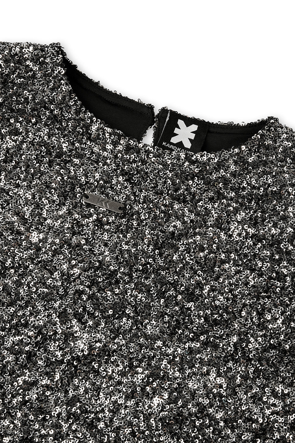 Longsleeve Sequins Silver - Karo Kauer Label