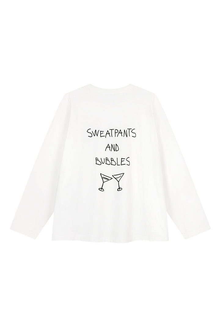 Longsleeve White Bubbles - Karo Kauer Label