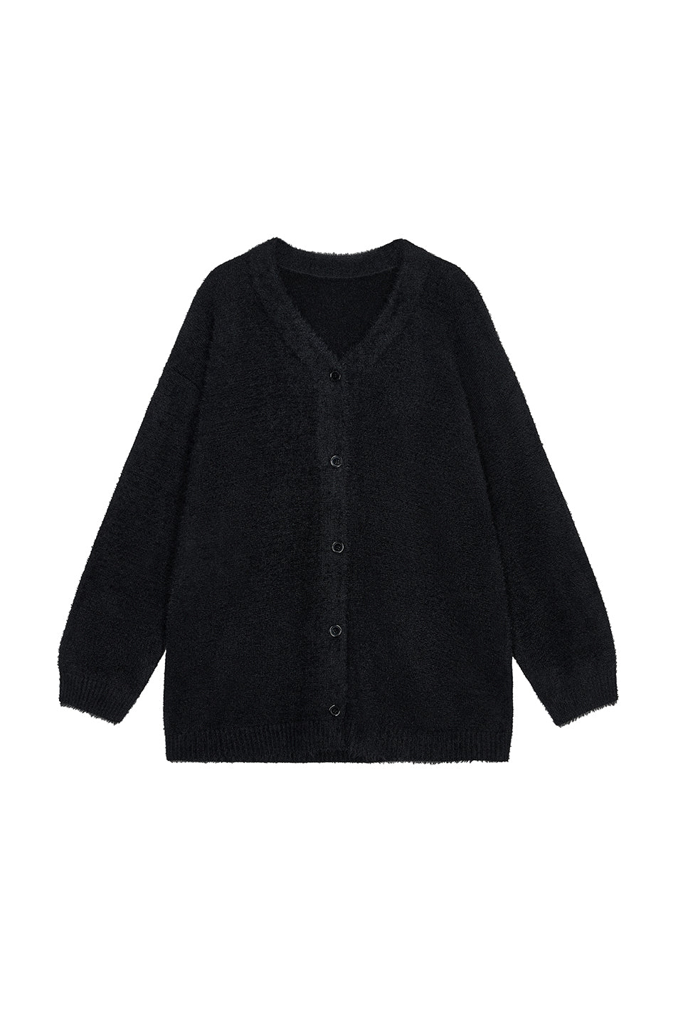 Knit Cardigan Black - Karo Kauer Label