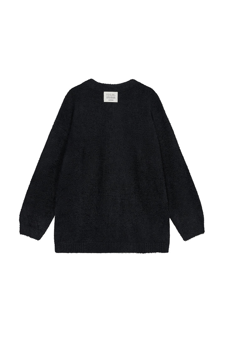 Knit Cardigan Black - Karo Kauer Label
