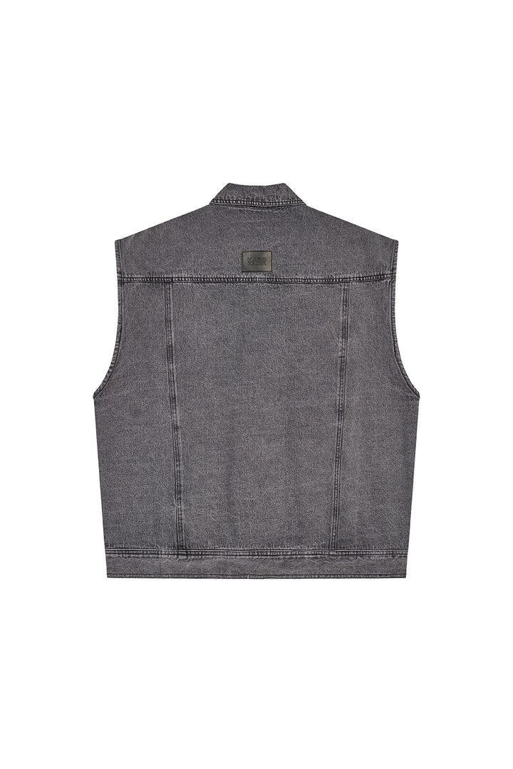 Denim Vest Grey - Karo Kauer Label