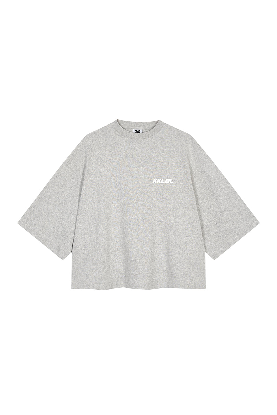 T-Shirt Cropped Grey Melange - Karo Kauer Label