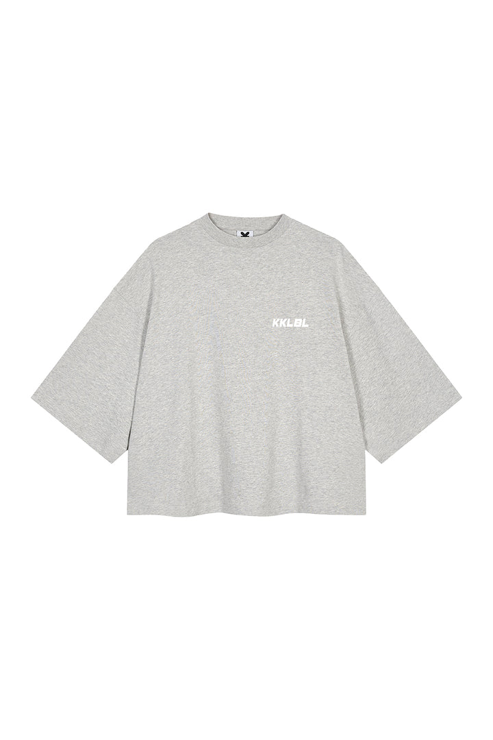 T-Shirt Cropped Grey Melange - Karo Kauer Label