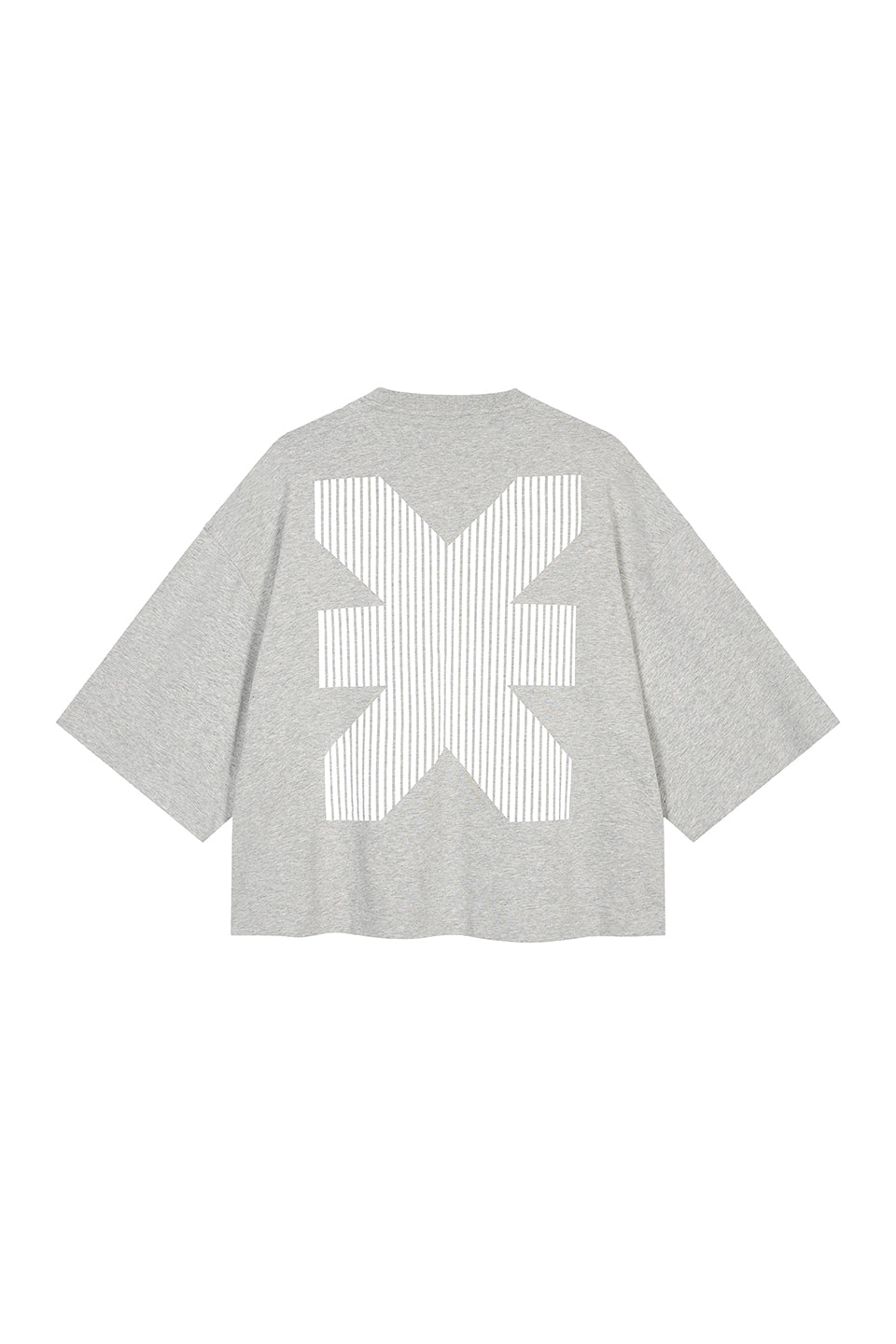 T-Shirt Cropped Grey Melange - Karo Kauer Label