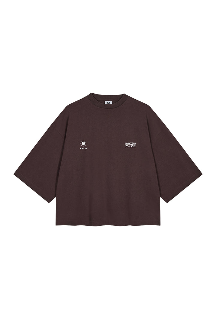 T-Shirt Cropped Brown - Karo Kauer Label