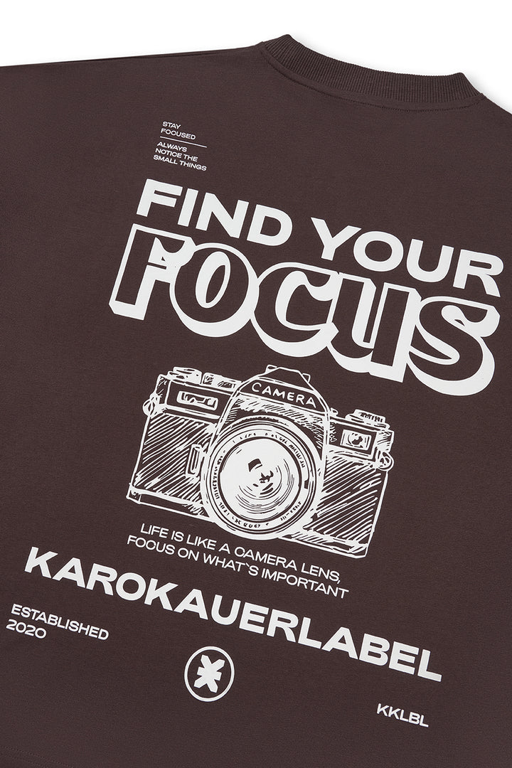 T-Shirt Cropped Brown - Karo Kauer Label
