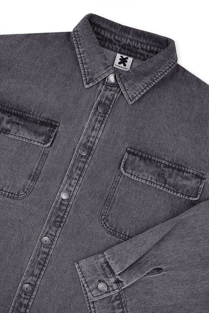 Denim Overshirt Grey - Karo Kauer Label