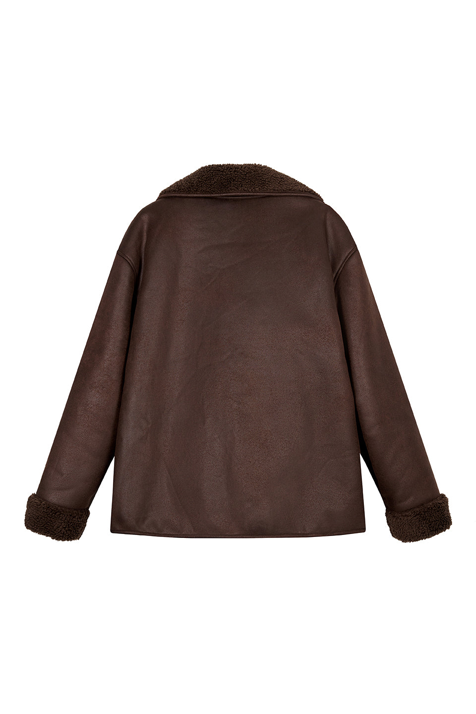 Faux Leather Jacket Brown - Karo Kauer Label