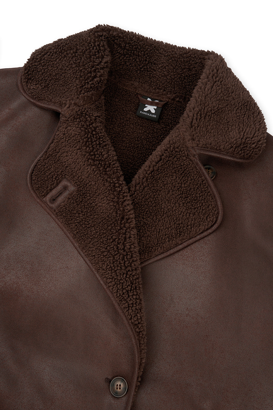 Faux Leather Jacket Brown - Karo Kauer Label