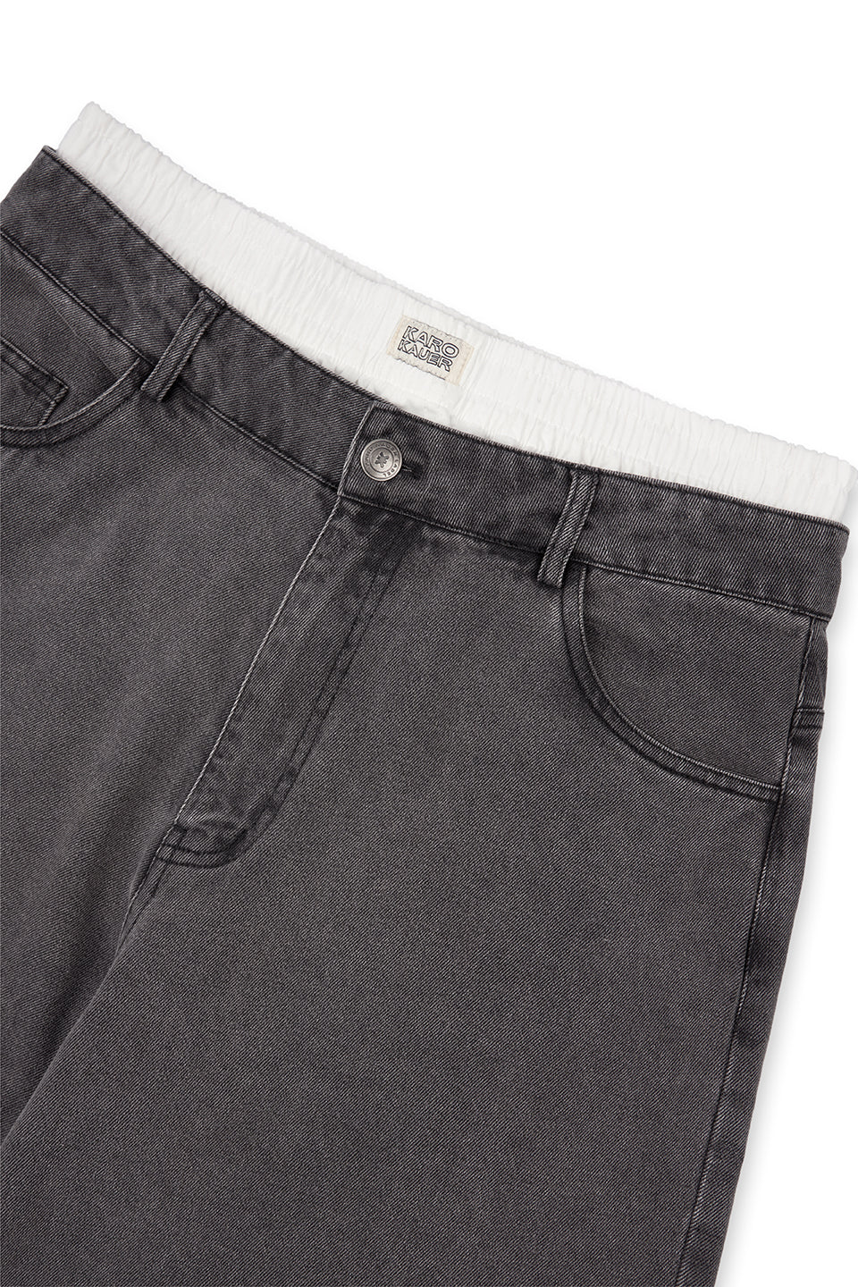 Denim Boxer Pants Grey - Karo Kauer Label