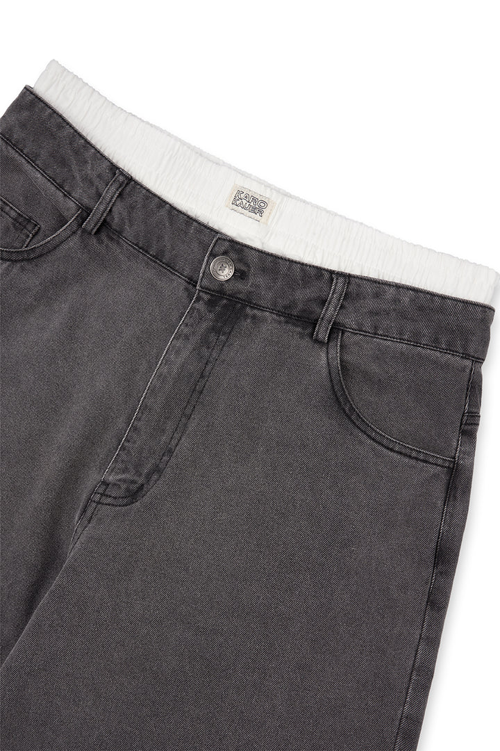 Denim Boxer Pants Grey - Karo Kauer Label