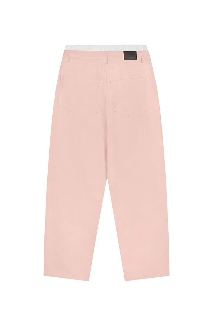Denim Boxer Pants Rose - Karo Kauer Label