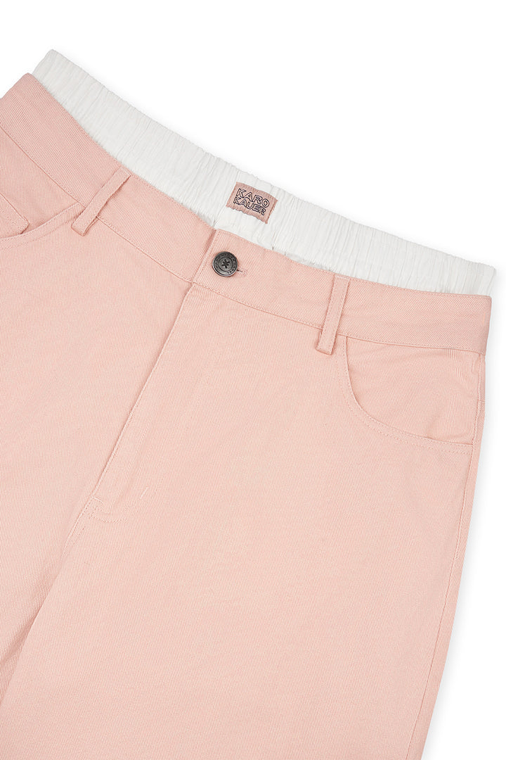 Denim Boxer Pants Rose - Karo Kauer Label