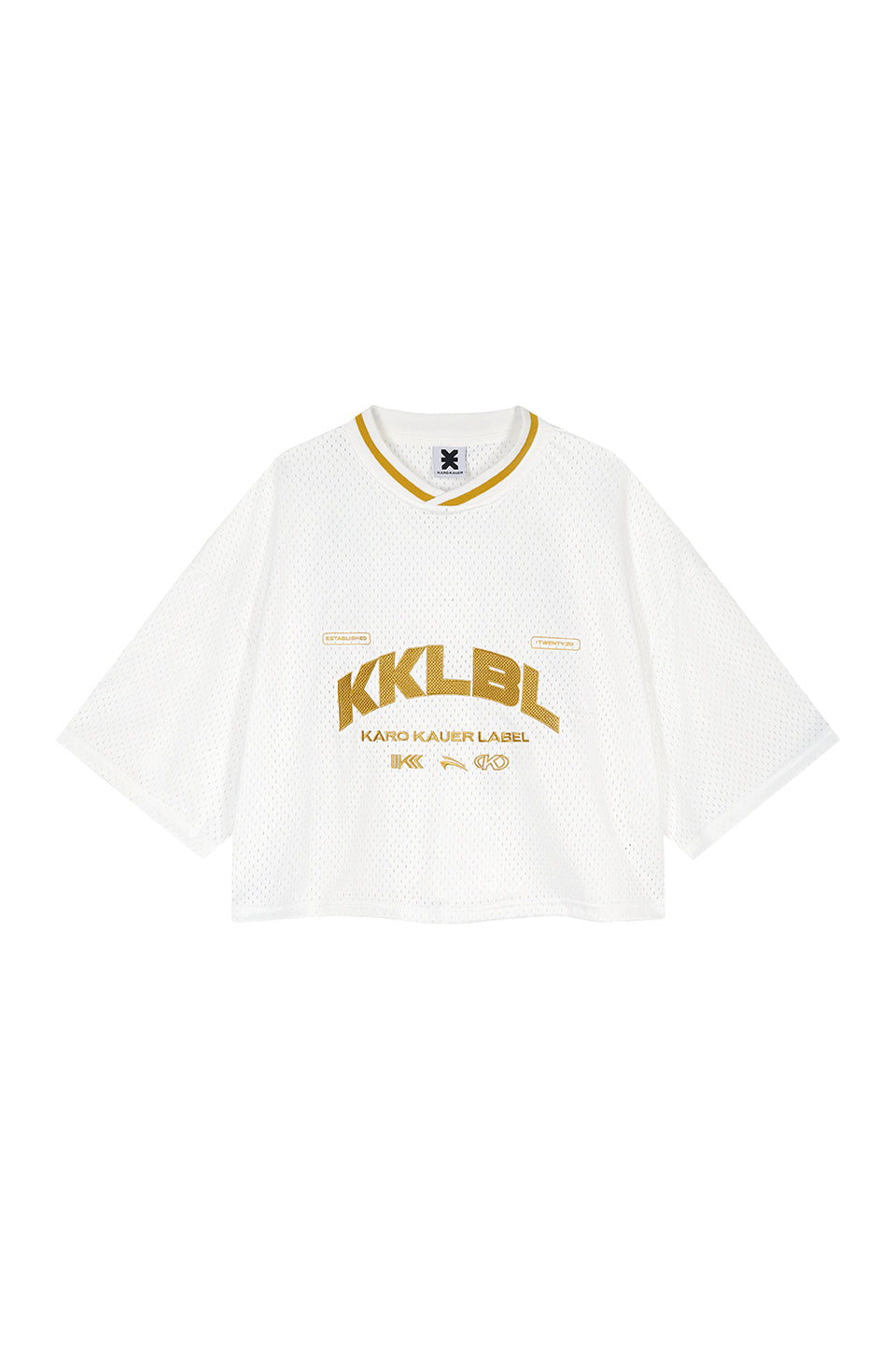 Jersey T-Shirt Cropped White