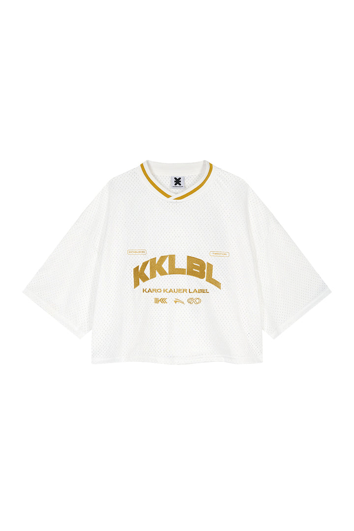 Jersey T-Shirt Cropped White