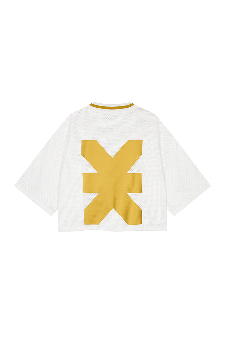 Jersey T-Shirt Cropped White