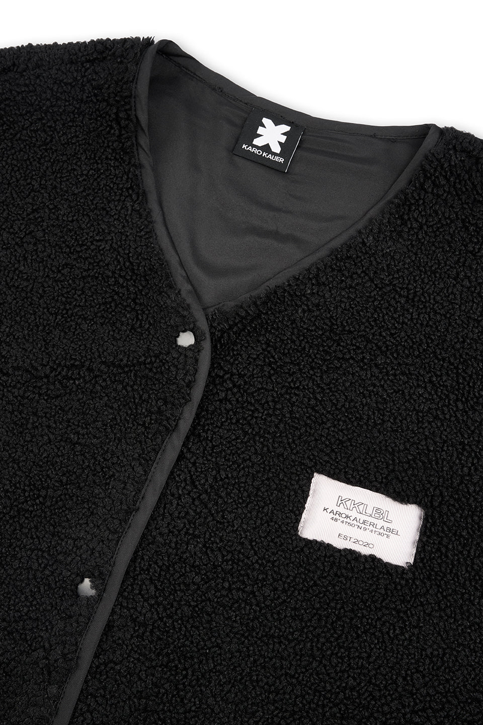 Teddy Vest Black - Karo Kauer Label