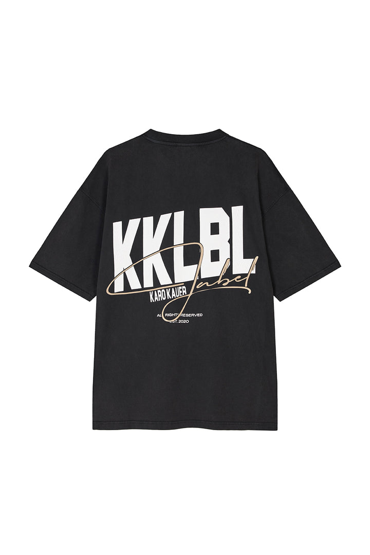 T-Shirt Washed Black KKLBL