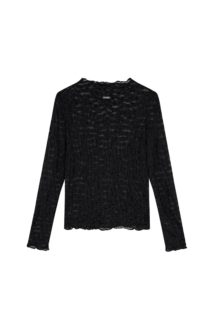 Lace Longsleeve Black