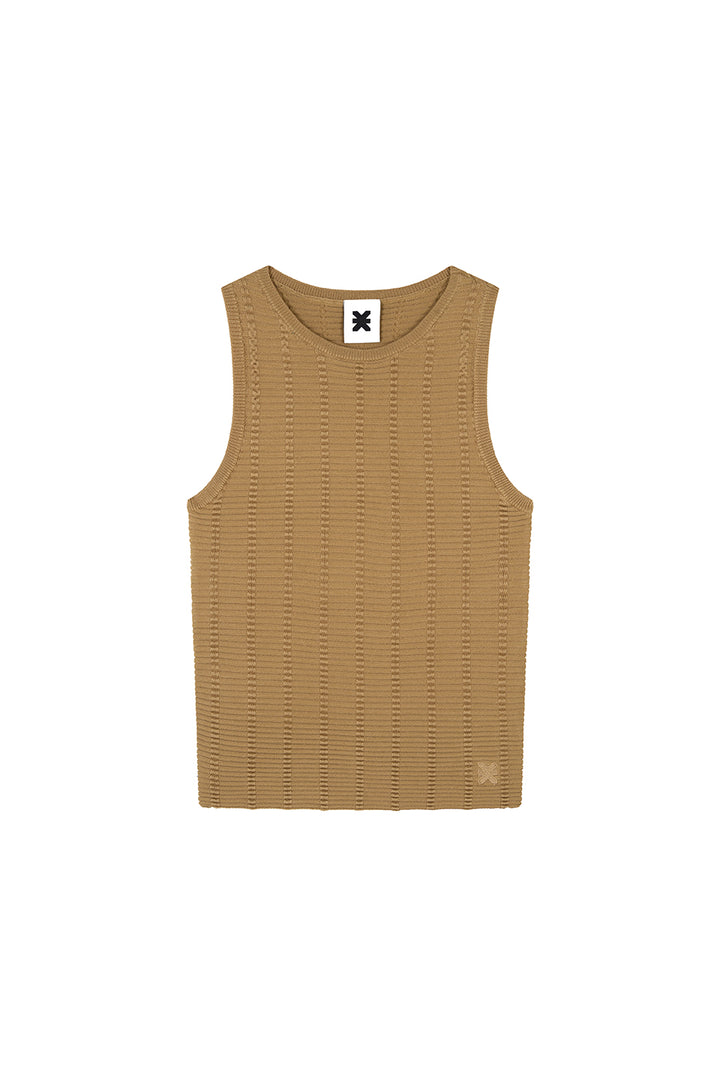 Knit Top Warm Beige