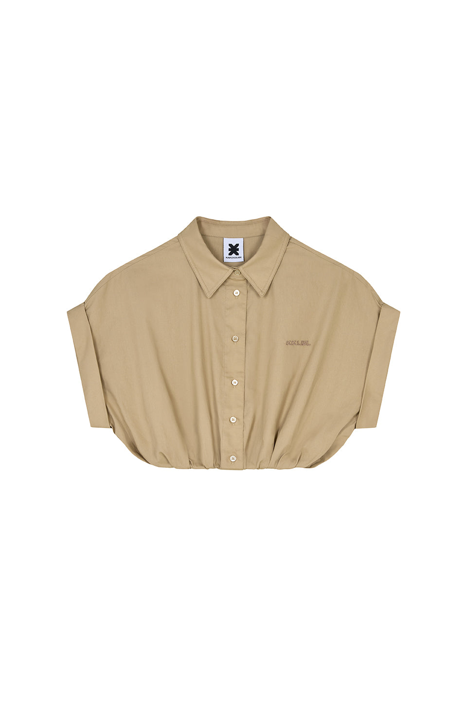 Cropped Blouse Beige