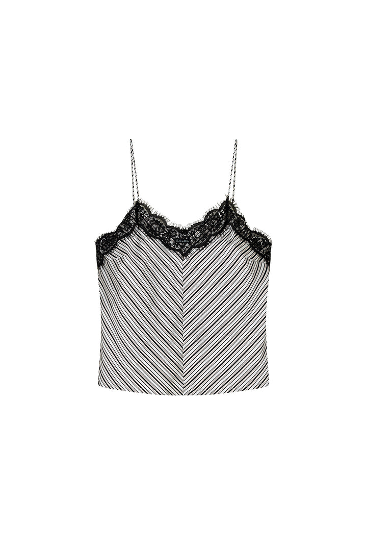 Satin Lace Top