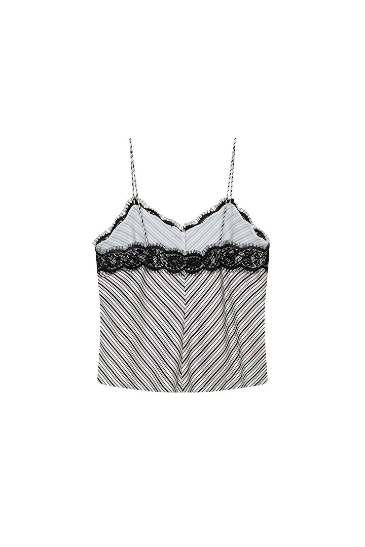 Satin Lace Top