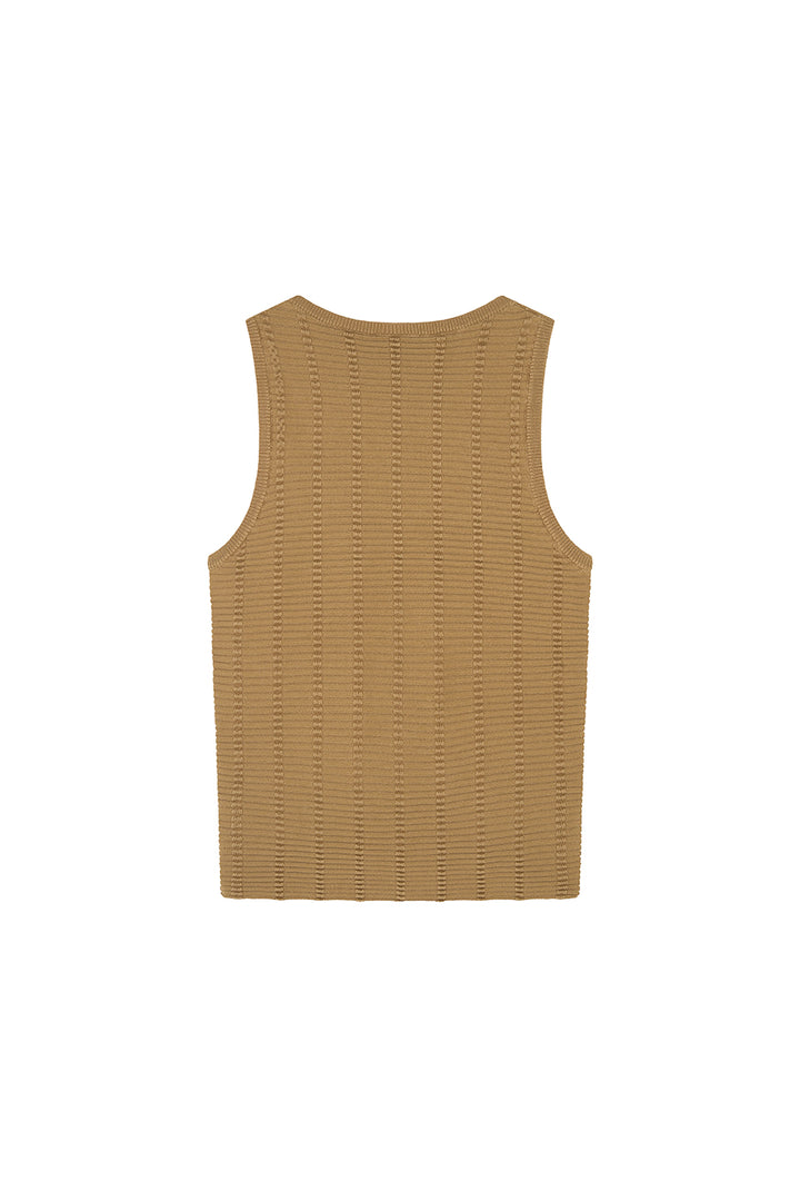 Knit Top Warm Beige