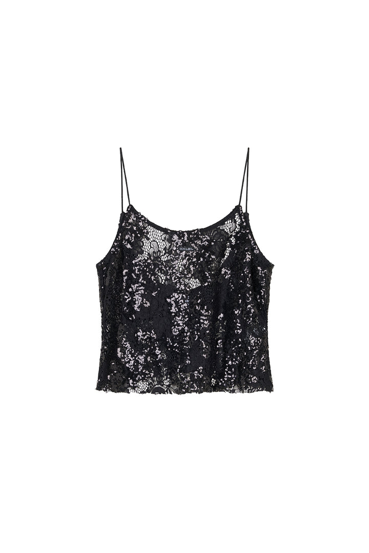 Lace Sequin Top