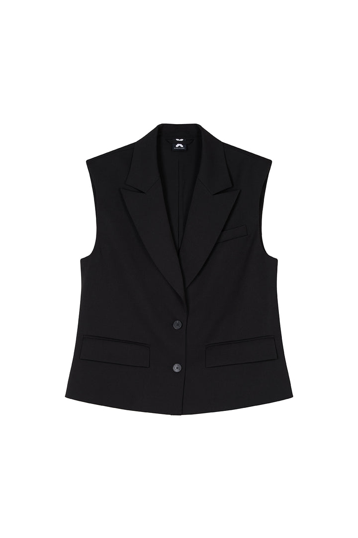Blazer Vest Black