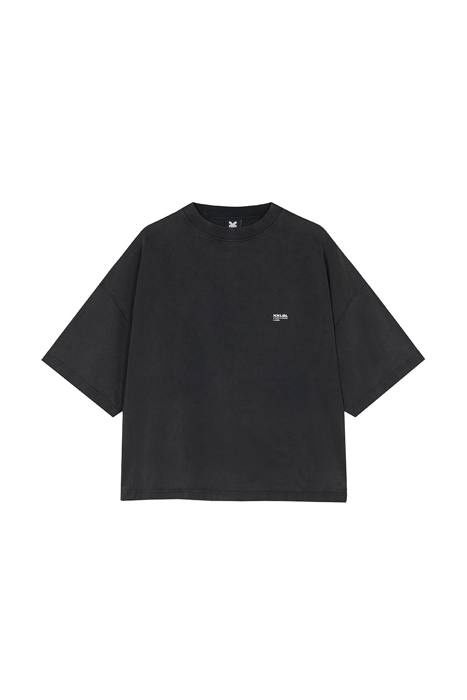 T-Shirt Cropped Washed Black