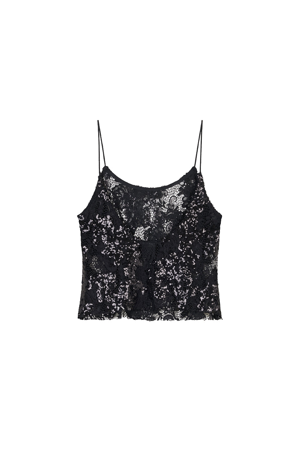 Lace Sequin Top