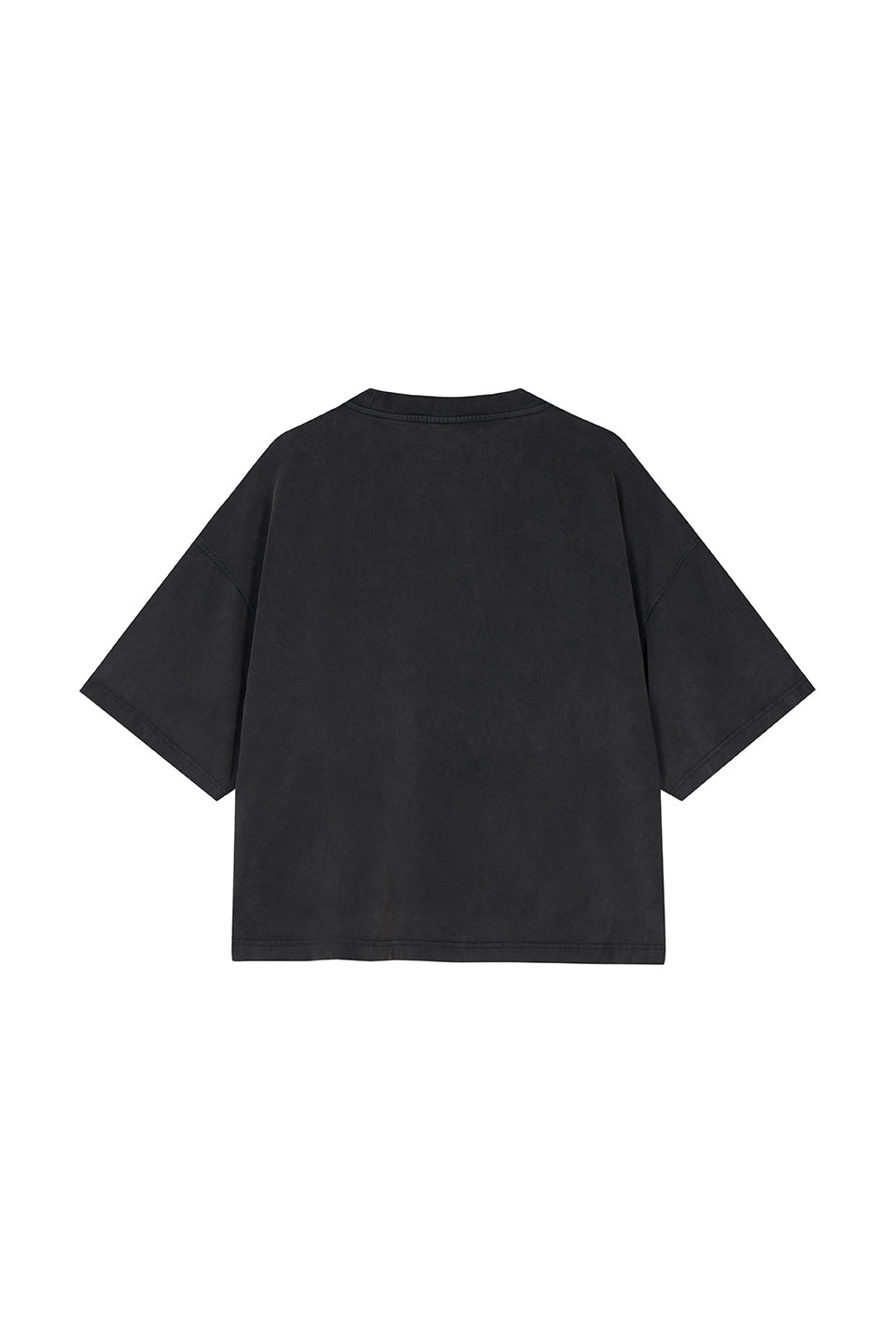 T-Shirt Cropped Washed Black
