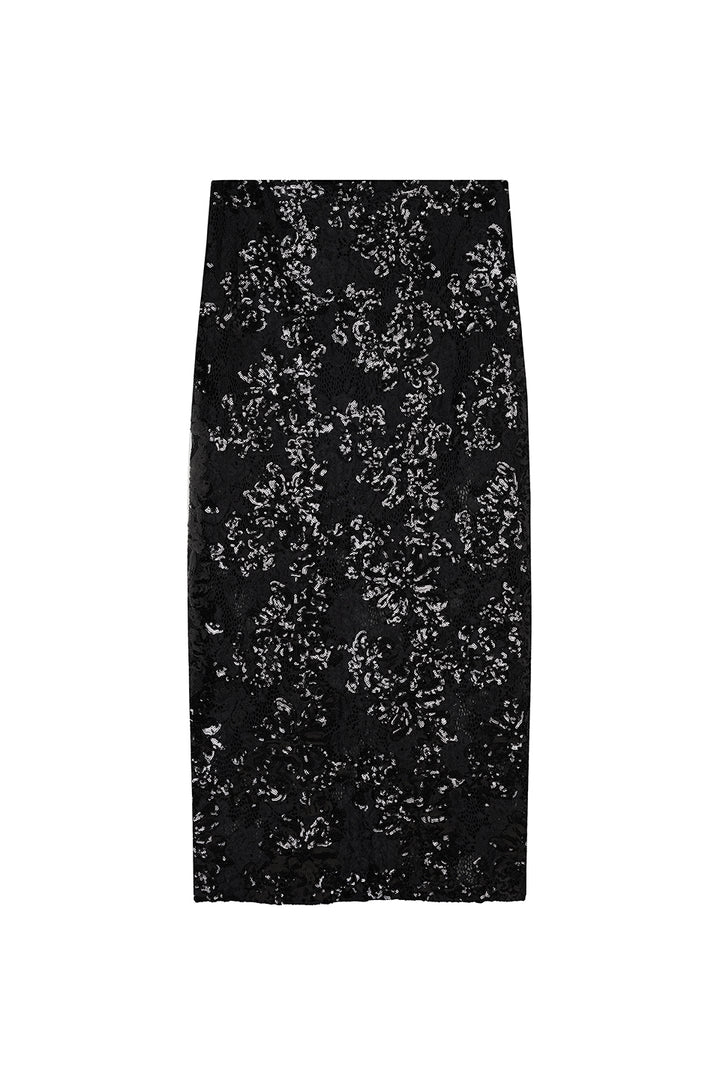 Lace Sequin Skirt