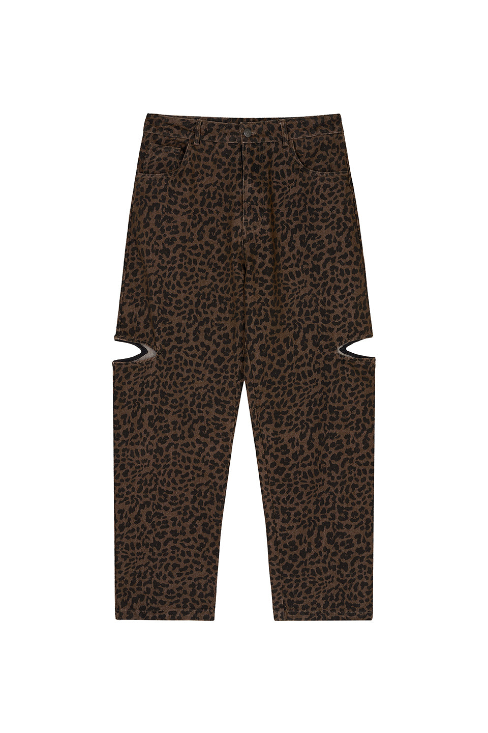 Denim Pants Cut Out Leo