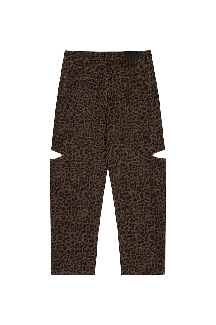Denim Pants Cut Out Leo