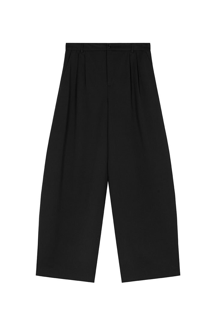 Barrel Woven Pants Black