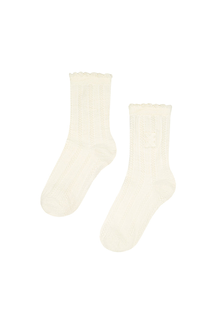 Knit Socks Offwhite
