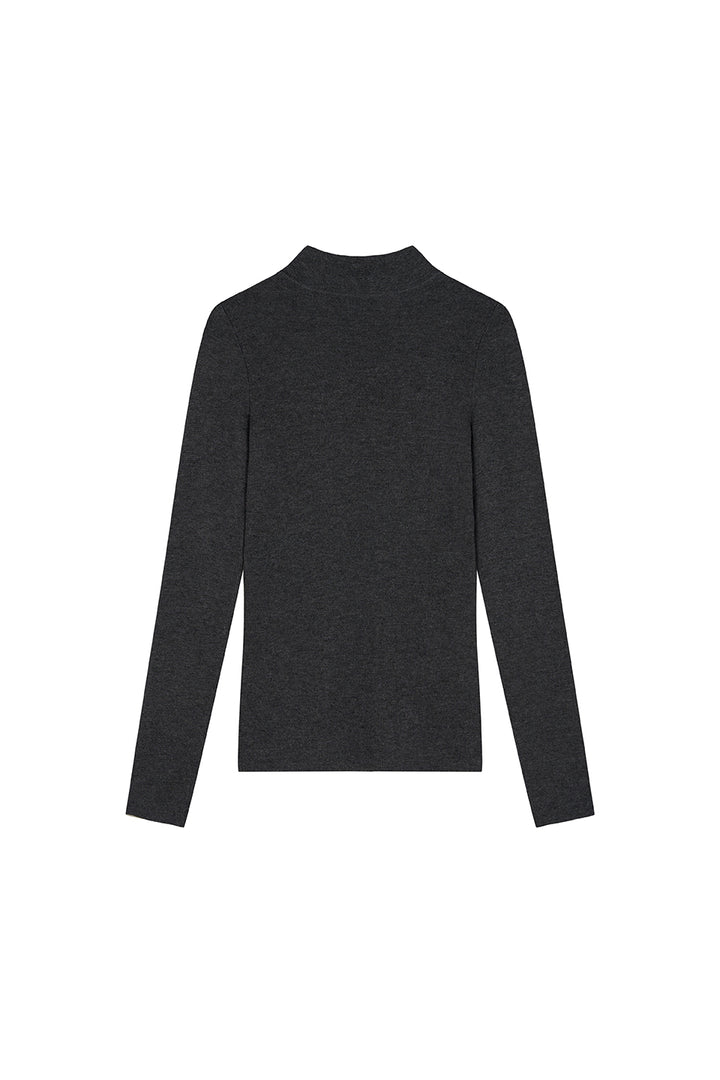 Knit Turtleneck Dark Grey